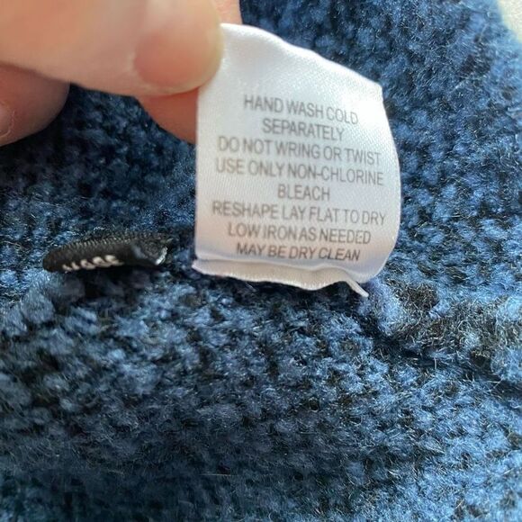 Jamison Blue Leopard Print Sweater Pullover - Picture 7 of 13